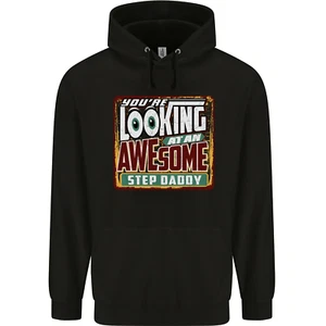 Felpa con cappuccio uomo An Awesome Step Daddy Stepddaddy 80% cotone - Foto 1 di 108