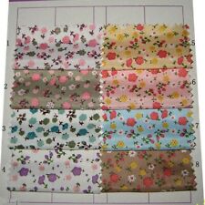 1M Floral Fabric DIY Handmade Sewing Craft Material Flower Print Cloth Cute SHP