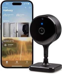 Eve Cam Latest Smart Indoor Camera 1080p Resolution Wi-Fi 100% Privacy HomeKit - Picture 1 of 6