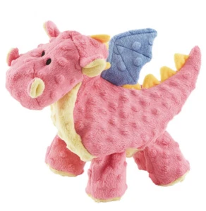 GoDog DRAGON Masticable Tecnología Rosa y Amarillo Juguete para Perro Pequeño 10" - Imagen 1 de 6