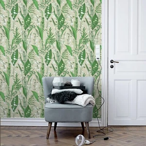 Yellow And Green Leaves Peel And Stick Wallpaper Chic Waterproof Decor17.3"X393" - Picture 1 of 6