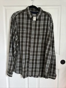 Mens Eddie Bauer Plaid Heavy Twill Long Sleeve Shirt Size Large NWT - Picture 1 of 7