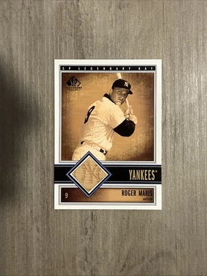 2002 UD SP LEGENDARY CUT ROGER MARIS JOGO-USADO TACO NÃO-AUTOMÁTICO/NÃO-AUTÓGRAFO - Imagem 1 de 2