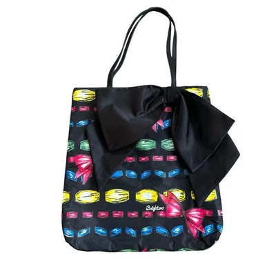 Brighton Tote Bag Purse Big Bow Black Multicolor Travel Preppy Coquette Shoulder - Image 1 of 4