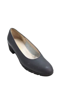 Zapatos de tacón Salvatore Ferragamo para mujer punta redonda azul marino talla 7,5 - Imagen 1 de 13