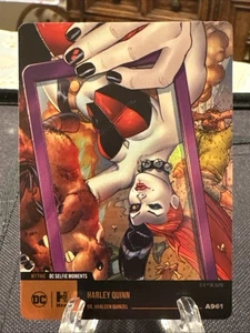DC Hybrid Trading Card DC Selfie Moments Harley Quinn Mythic - A961 Physical - Picture 1 of 3