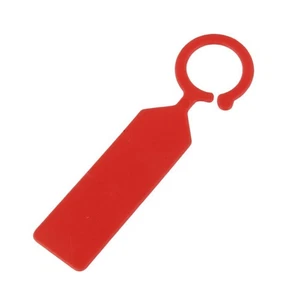 Etiquetas de collar de anillo de plantas de jardinería de plástico rojo de 100 piezas para uso en vivero y jardín - Imagen 1 de 5