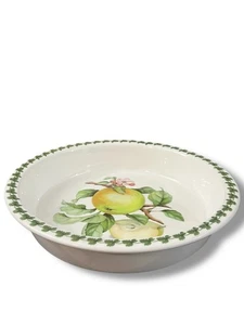 Portmeirion APPLE HARVEST Pie Baking Plate Green Lanes Apple Border 10 1/4 in - Picture 1 of 7