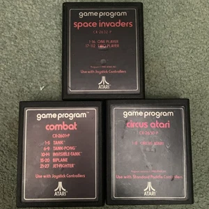 Atari 2600 Games - Space Invaders Combat And Circus - Picture 1 of 1
