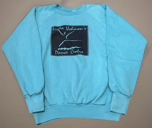 Sudadera azul de colección años 80 Linda Habermans Dance Centre New York City Broadway - Imagen 1 de 5