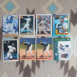 Ken Griffey Jr Lot Of 8 MLB Baseball Cards Seattle Mariners - Picture 1 of 2