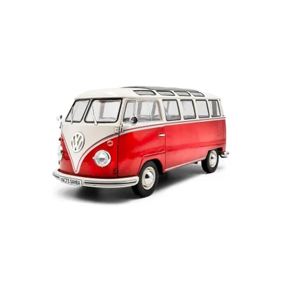 VOLKSWAGEN T1 SAMBA MINIBUS 1962 RED/WHITE 1:18 Solido Auto Stradali Modellino N - Immagine 1 di 4
