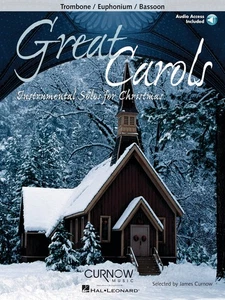Great Carols for Trombone Solo Christmas Sheet Music Play-Along Book & Audio - Picture 1 of 1
