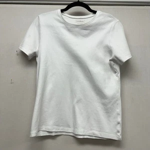 T-shirt donna L.L.Bean bianca manica corta M - Foto 1 di 7