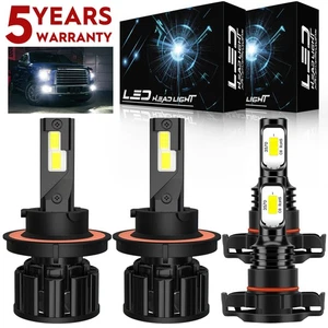 For GMC Yukon 2007-2014 6000K White LED Headlight Hi/Lo Beam Fog Light Bulbs F15 - Bild 1 von 18