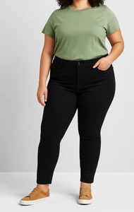 Neu Universal Thread Damen Jeggings Gr. 18 schwarz Stretch Denim Hose glatt - Bild 1 von 11