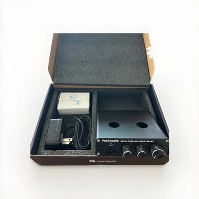 Fosi Audio Box X4 Phono Preamp Vacuum Tubes for MM Turntable Phonograph - Image 1 of 3