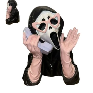 Halloween Girl Scream Ghost auf Telefon Horror Ghoulish Scream Dekoration - Bild 1 von 8