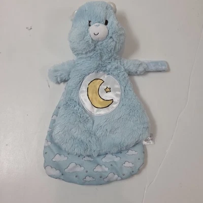 Care bear baby Kids Prefered good night Lovey security blanket blue - Image 1 of 4