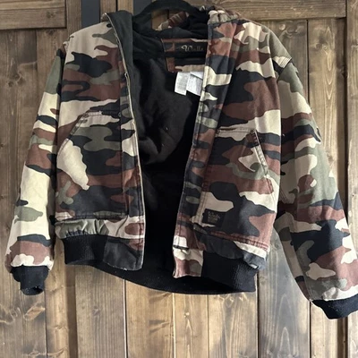 Chaqueta con Capucha Walls Blizzard Pruf Vintage Jóvenes Niños Camuflada Lona Talla XL 16/18 Foto 1 de 4