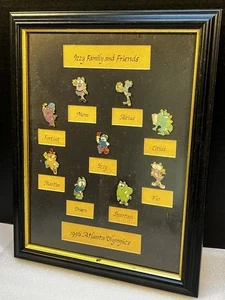 Izzy Family and Friends - 1996 Atlanta Olympics Framed Pins - Picture 1 of 3