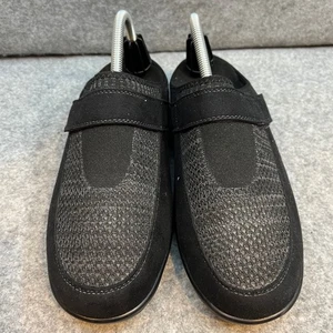 Orthofeet Damen schwarz Strick Slipper Clog Komfort Wanderschuhe Größe 10,5 Weite - Bild 1 von 7