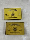Pair of BOAC State Express 555 Early Empty Metal Airline 25 Cigarette Tin Cases