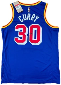 STEPHEN CURRY #30 SIGNED WARRIORS SWINGMAN CLASSIC BASKETBALL JERSEY PSA/DNA - Picture 1 of 5