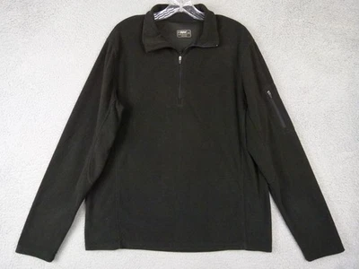 Alpine Design Mens Size M Medium Black 1/4 Zip Pullover Fleece Sweater - Image 1 of 4