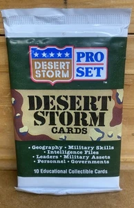 Juego profesional de tarjetas coleccionables Dessert Storm 1991 nuevo paquete sellado sin abrir - Imagen 1 de 2