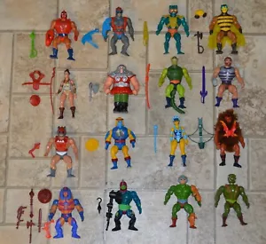 MOTU He-Man figures lot vintage masters of the universe set Mattel complete - Picture 1 of 14