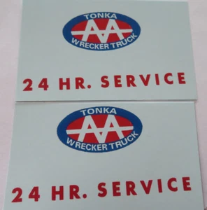 Water slide decal set for Tonka tow truck AA 24 Hr. Service SHIPPING W/TRACKING - Picture 1 of 1