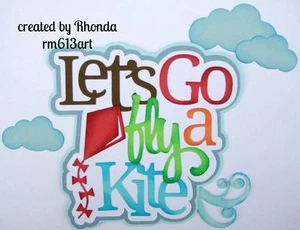 Fly Dites Junge Mädchen Play Paper Piecing Titel vorgefertigt Sammelalbum Rhonda RM613Art - Bild 1 von 1