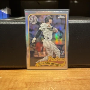 2024 Topps Chrome Update 35th Anniversary Jackson Merrill Rookie #89CU-9 Padres - Bild 1 von 2