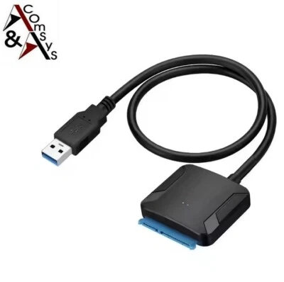 Adapter USB 3.0 zu SATA 2,5"/3,5" HDD SSD Festplatten UASP Netzteil optional - Bild 1 von 2