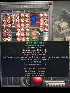 Diablo 2 Resurrected Cow King's Hide NON LADDER PC ONLY - Bild 1 von 1