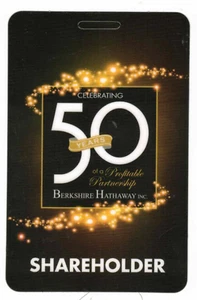 2015 Berkshire Hathaway 50. Aktionärsversammlung Pass Beglaubigungsnachweise NEU - Bild 1 von 2