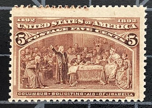 US Stamps-SC# 234 - 5 Cent - MNH - SCV = $150.00 - Picture 1 of 2