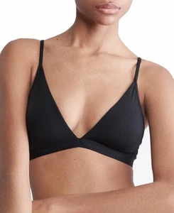 Calvin Klein Form to Body leicht gefütterter Triangel Bralette schwarz M - Bild 1 von 5