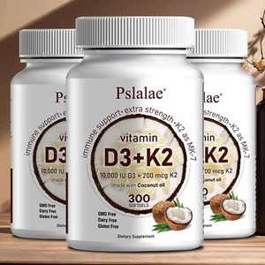 Vitamin D3+ K2 –Unterstützung Für Starke Knochen, Zähne Und Muskeln, Hohe Stärke - Bild 1 von 13