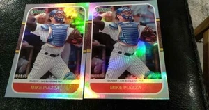 2021 Donruss Career Stat Line Mike Piazza /500 2 card silver holo lot mint - Picture 1 of 2