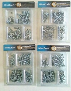 (Lot of 4) Automotive Multipurpose Bolt & Nut Set 100 Pcs (each) - Imagen 1 de 4