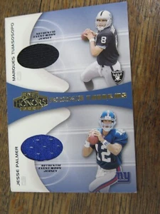 2001 Playoff Honors Rookie Tandems RT15 Marques Tuiasosopo Jesse Palmer JSY Card - Picture 1 of 4