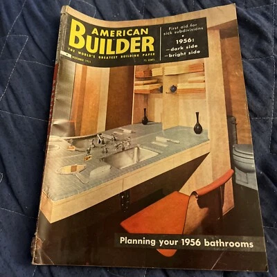 American Builder Magazine November 1955 Complete With Blueprints - Image 1 of 4