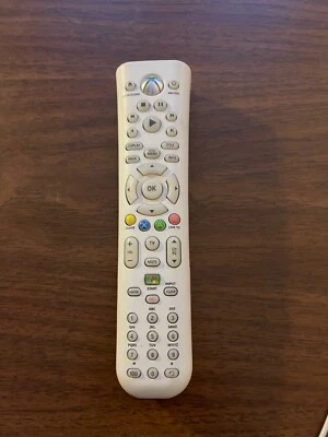 Xbox 360 Universal Media Remote Control White Microsoft Official TESTED WORKING - Image 1 of 4