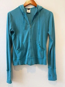 Patagonia Women's Turquoise Full Zip Thermal Hoody Jacket Top sz. Small - Picture 1 of 4