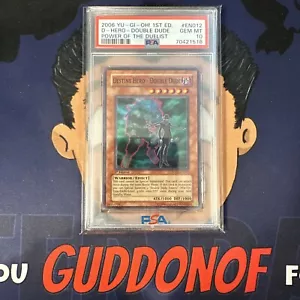 💎PSA 10 GEM MINT 2006 YU-GI-Oh! POTD DESTINY HERO-DOUBLE DUDE EN012 1st Edition - Picture 1 of 3
