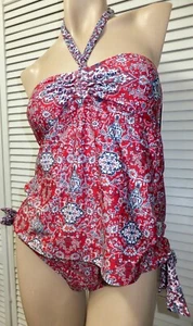 Set 2 pezzi Tankini PICCOLO rosso/bianco/marino marca Lucky nuovo con etichette e fondo basso - Foto 1 di 8