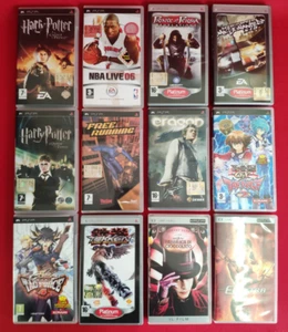 LOTTO CUSTODIE GIOCHI PSP PLAYSTATION PORTABLE  TEKKEN HARRY POTTER YUGHI OH TAG - Foto 1 di 17