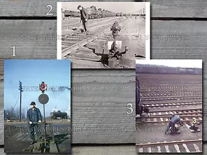 Eisenbahn Weichen Wurfweiche saubere Weichen IL im Hof 40er Jahre Fotos Konvolut - Bild 1 von 1